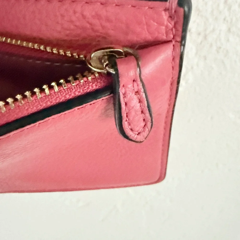 Coach Deep‎ Pink Anna Foldover Pebbled Leather Horse & Carriage Crossbody Clutch